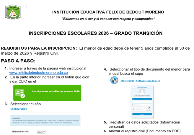 Paso a Paso para realizar  la inscripción